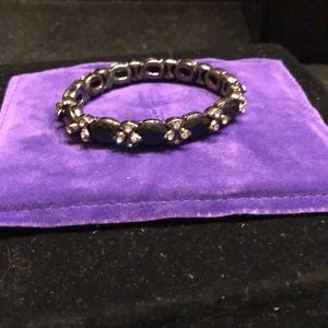 Jet and marcasite bracelet